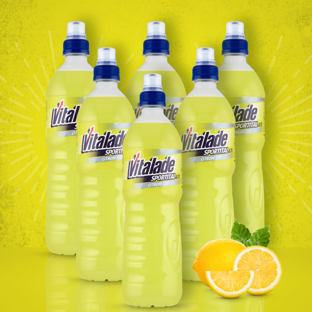 Vitalade sportital CITROM ízű 0,7l  1 zsugor=12db